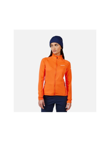 Bluza damska rossignol w blackside mix hz fleece pomarańczowa