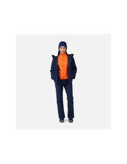 Bluza damska rossignol w blackside mix hz fleece pomarańczowa 2