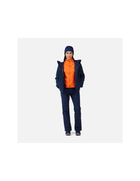Bluza damska rossignol w blackside mix hz fleece pomarańczowa