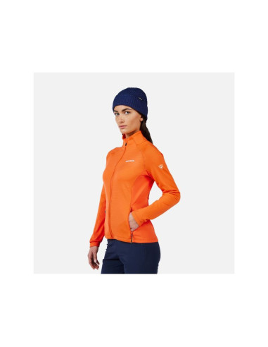 Bluza damska rossignol w blackside mix hz fleece pomarańczowa