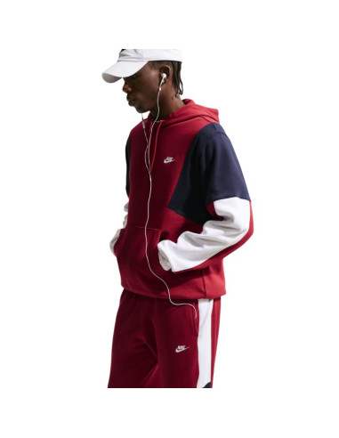 Dres męski nike sportswear club bordowy hv1165 613
