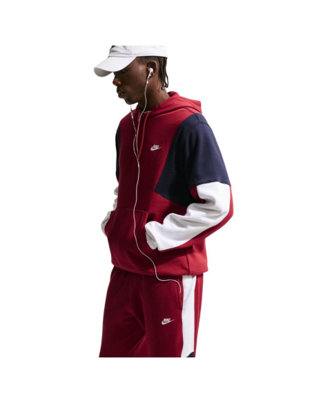 Dres męski nike sportswear club bordowy hv1165 613
