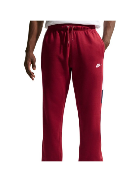Dres męski nike sportswear club bordowy hv1165 613