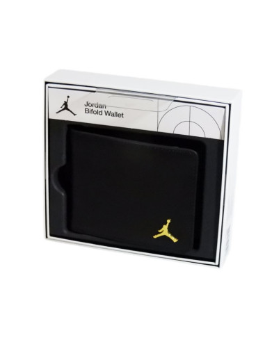 Portfel skórzany air jordan jumpman ingot bifold black czarny - ma0819-023