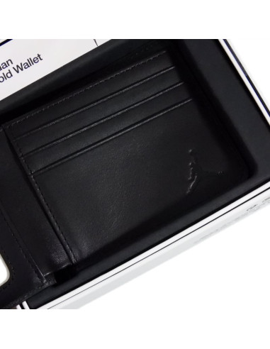 Portfel skórzany air jordan jumpman ingot bifold black czarny - ma0819-023