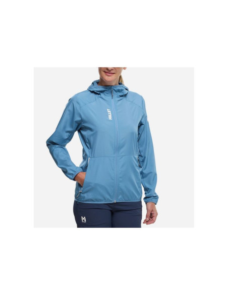 Kurtka damska millet parmelan windbreaker hoodie w niebieska