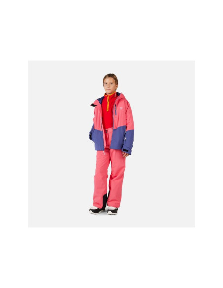 Spodnie narciarskie dziecięce rossignol girl insulated ski pant różowe