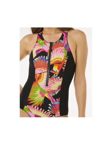 Kostium damski rip curl mirage zip front one piece multikolor
