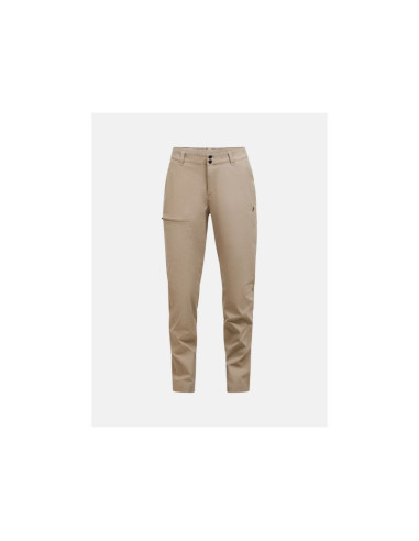 Spodnie damskie peak performance w iconiq pants kolor beżowy