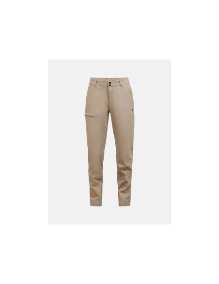 Spodnie damskie peak performance w iconiq pants kolor beżowy