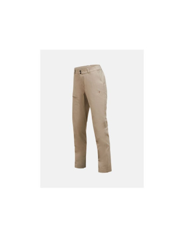 Spodnie damskie peak performance w iconiq pants kolor beżowy
