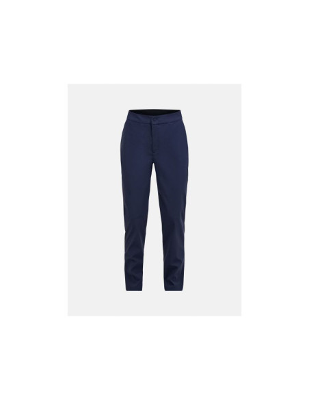 Spodnie damskie peak performance w player pants kolor granatowy