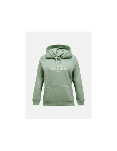 Bluza damska peak performance w original hood kolor zielony