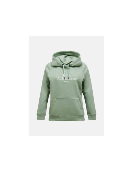 Bluza damska peak performance w original hood kolor zielony