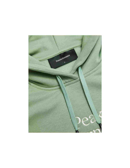 Bluza damska peak performance w original hood kolor zielony