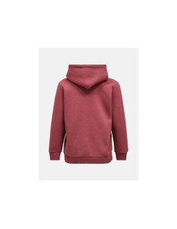 Bluza damska peak performance w original small logo hood kolor czerwony 2