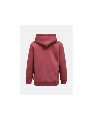 Bluza damska peak performance w original small logo hood kolor czerwony