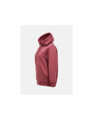 Bluza damska peak performance w original small logo hood kolor czerwony