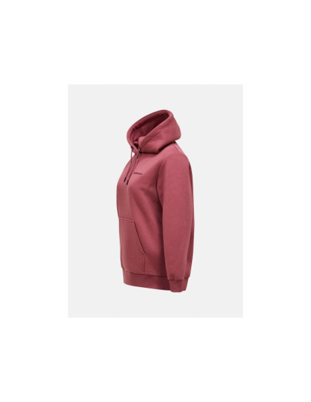 Bluza damska peak performance w original small logo hood kolor czerwony