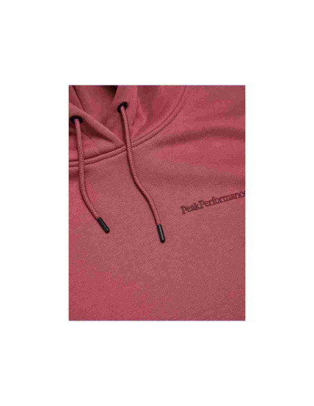 Bluza damska peak performance w original small logo hood kolor czerwony