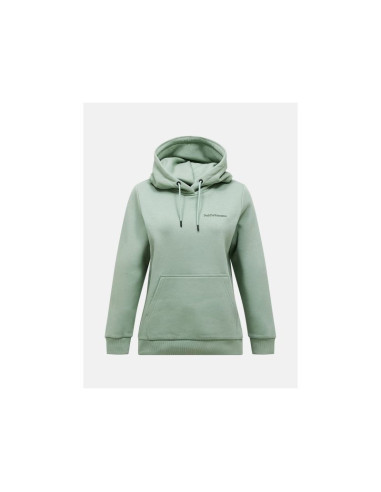 Bluza damska peak performance w original small logo hood kolor zielony