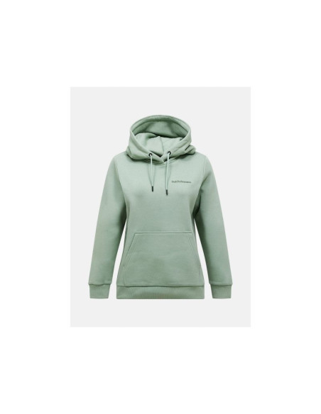 Bluza damska peak performance w original small logo hood kolor zielony