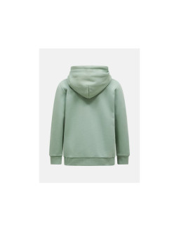 Bluza damska peak performance w original small logo hood kolor zielony 2