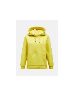 Bluza damska peak performance w original small logo hood kolor żółty
