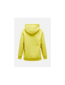 Bluza damska peak performance w original small logo hood kolor żółty 2
