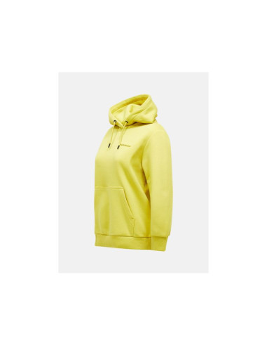 Bluza damska peak performance w original small logo hood kolor żółty