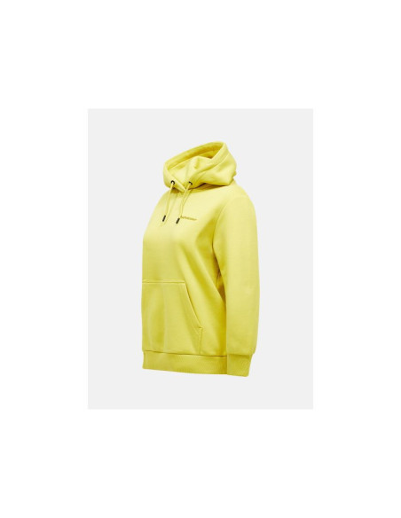 Bluza damska peak performance w original small logo hood kolor żółty