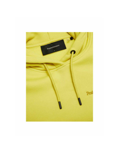 Bluza damska peak performance w original small logo hood kolor żółty