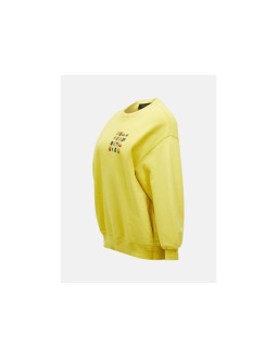 Bluza damska peak performance w terry graphic crew kolor żółty 2