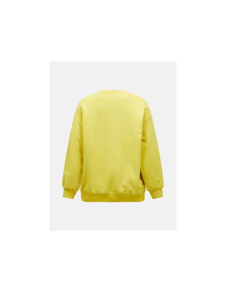 Bluza damska peak performance w terry graphic crew kolor żółty