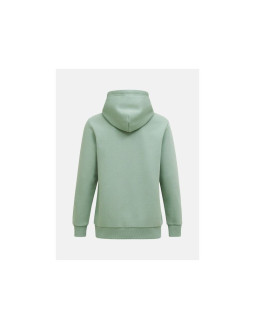 Bluza męska peak performance m original small logo hood kolor zielony 2