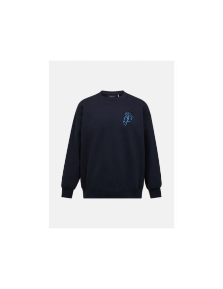 Bluza męska peak performance m terry graphic crew kolor czarny