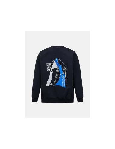 Bluza męska peak performance m terry graphic crew kolor czarny