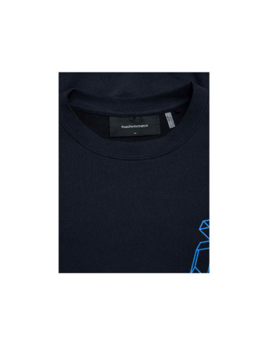 Bluza męska peak performance m terry graphic crew kolor czarny