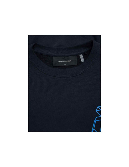 Bluza męska peak performance m terry graphic crew kolor czarny
