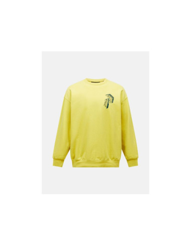 Bluza męska peak performance m terry graphic crew kolor żółty
