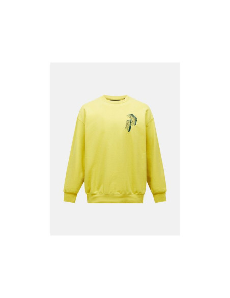 Bluza męska peak performance m terry graphic crew kolor żółty