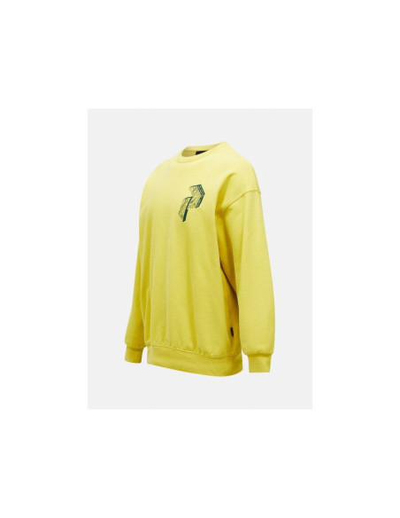 Bluza męska peak performance m terry graphic crew kolor żółty