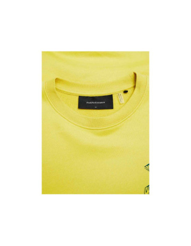 Bluza męska peak performance m terry graphic crew kolor żółty