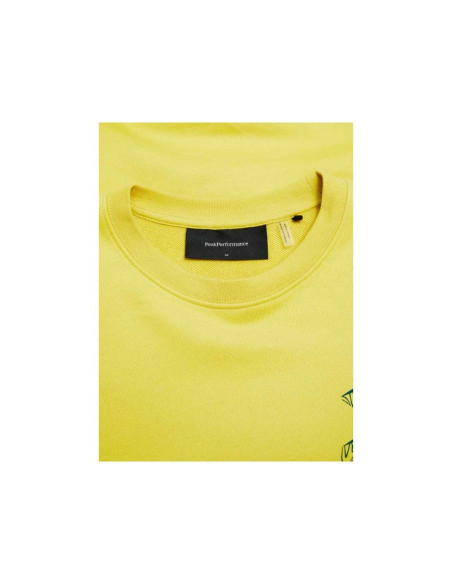 Bluza męska peak performance m terry graphic crew kolor żółty