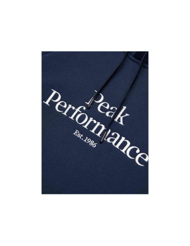 Bluza męska peak performance m original hood kolor granatowy