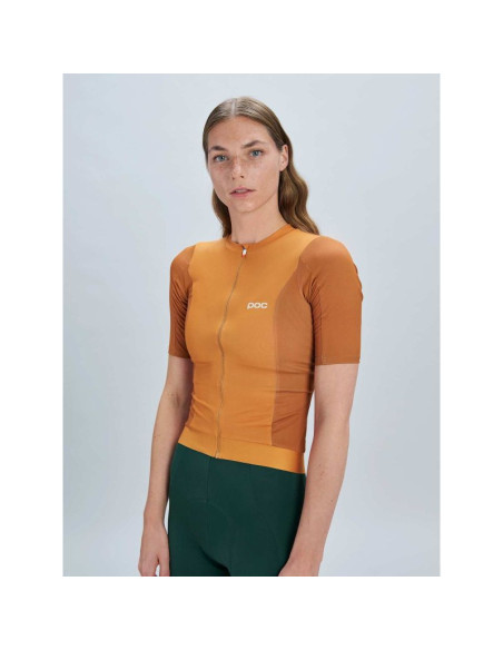 Koszulka rowerowa poc w´s cadence jersey brązowy