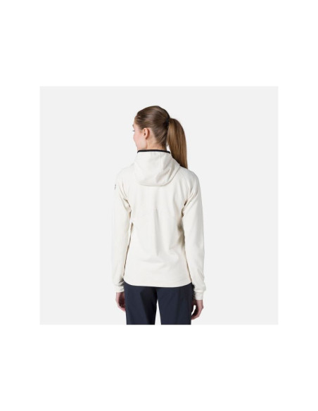 Bluza damska rossignol w mid layer thin fz biała