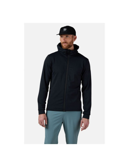 Bluza męska rossignol mid layer thin fz czarna