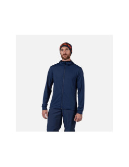 Bluza męska rossignol mid layer stretch hoodie granatowa