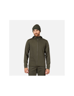 Bluza męska rossignol mid layer stretch hoodie zielona 2